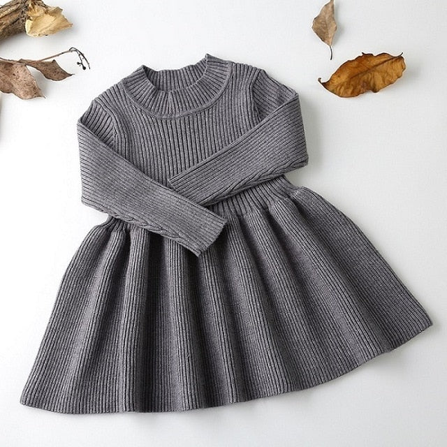 BOUTIQUE STYLE LONG SLEEVE KNIT DRESS