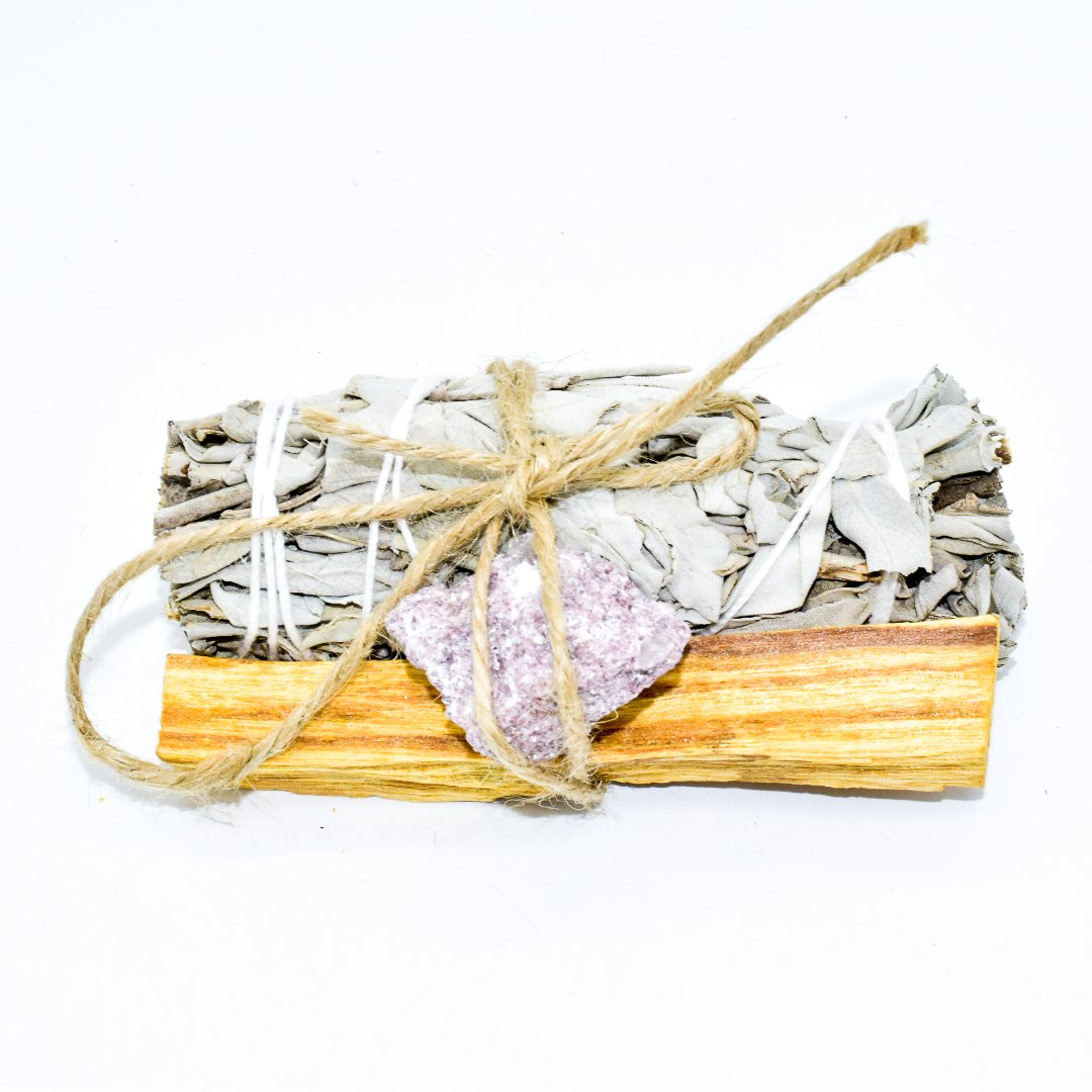 Sage Smudge Kit w/ Crystal of your choice