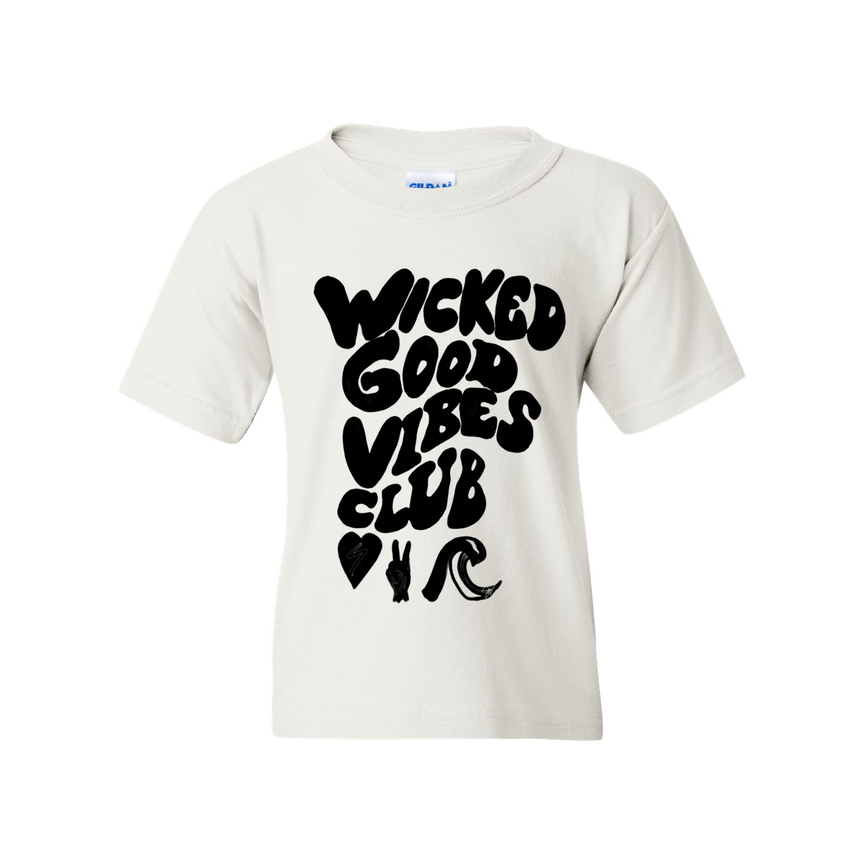 WICKED GOOD VIBES CLUB HAND DRA Youth T-Shirt