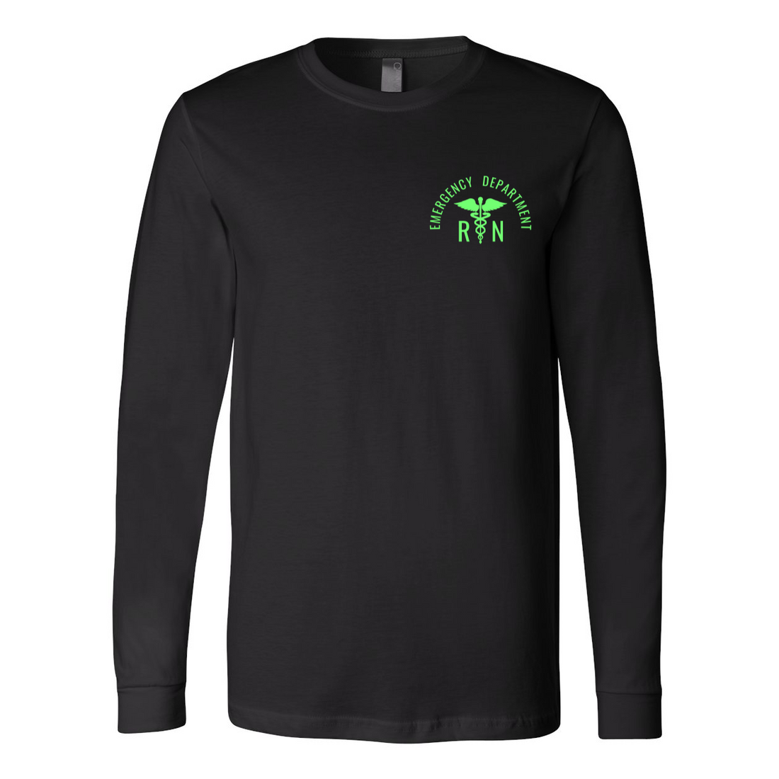 RN LOGO ON Long Sleeve Jersey Tee