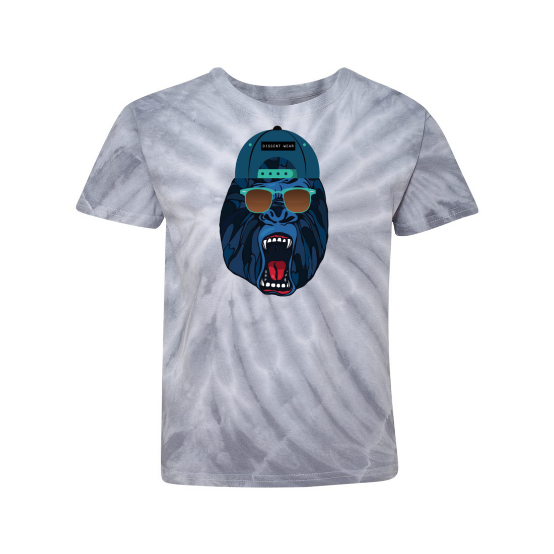 TREDNY GORILLA TIE DYE YOUTH T SHIRT