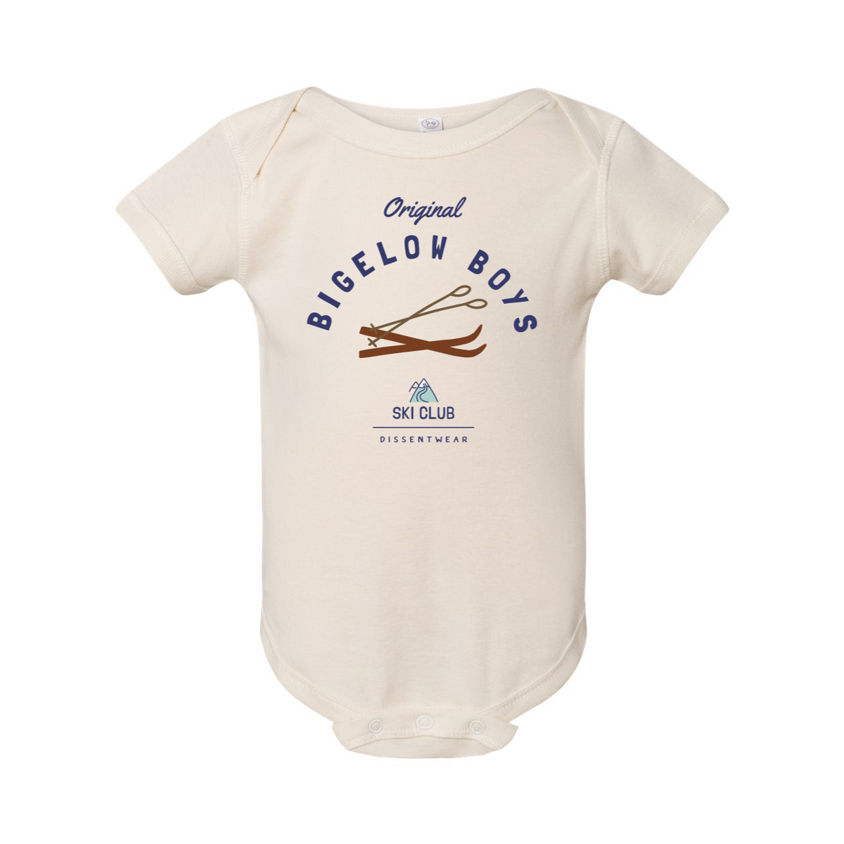ORIGINAL BIGELOW BOYS SKI CLUB INFANT ONESIE