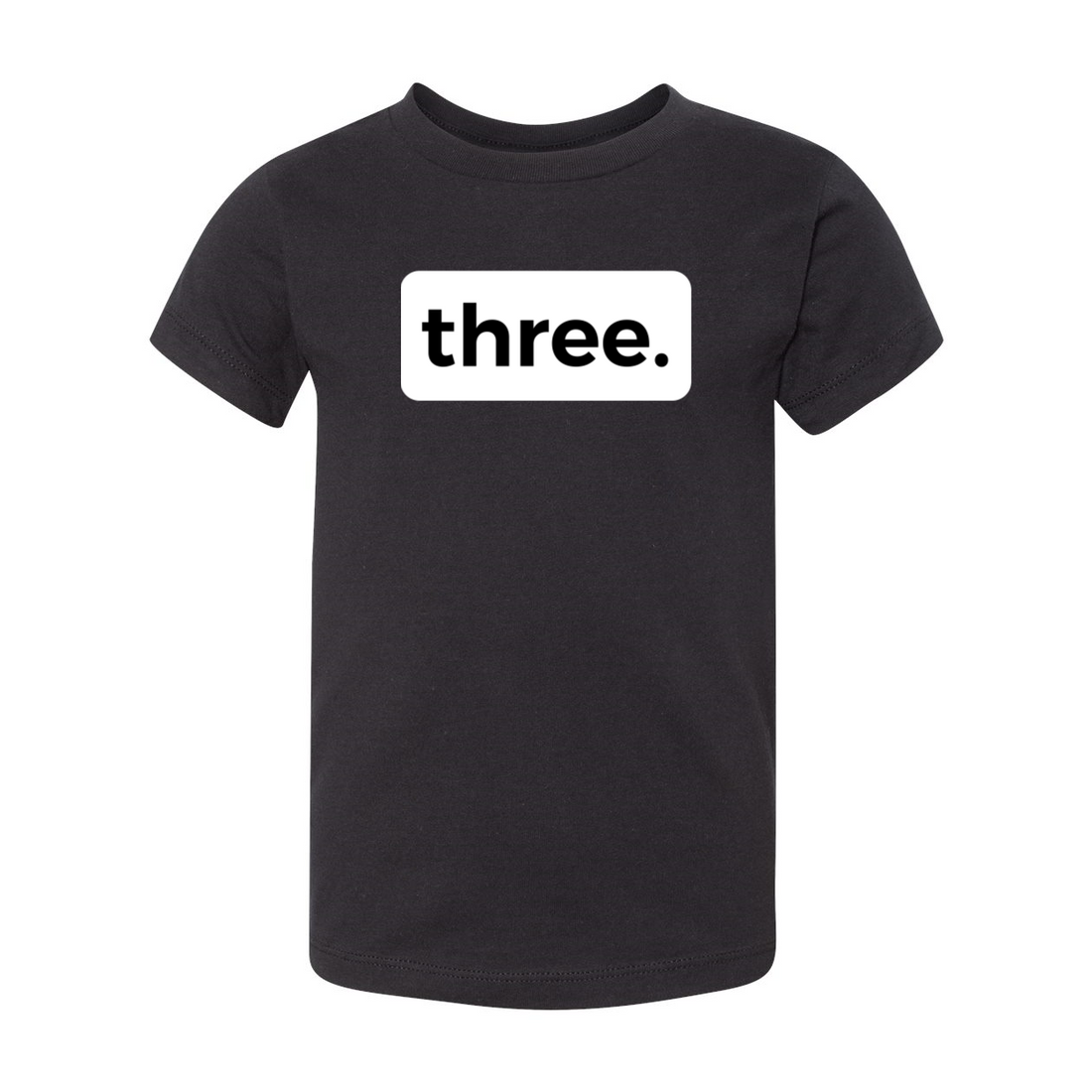 three. 3RD BIRTHDAY T-SHIRT