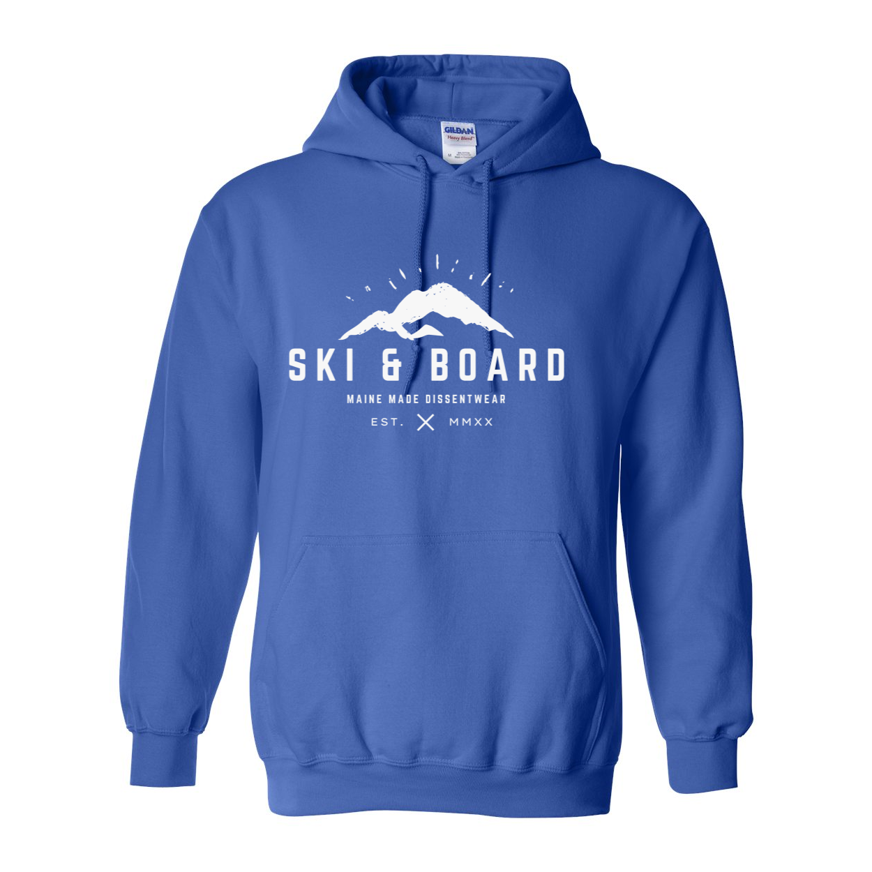 SKI &amp; BOARD WHITE LOGO HOODIE SWEATSHIRT