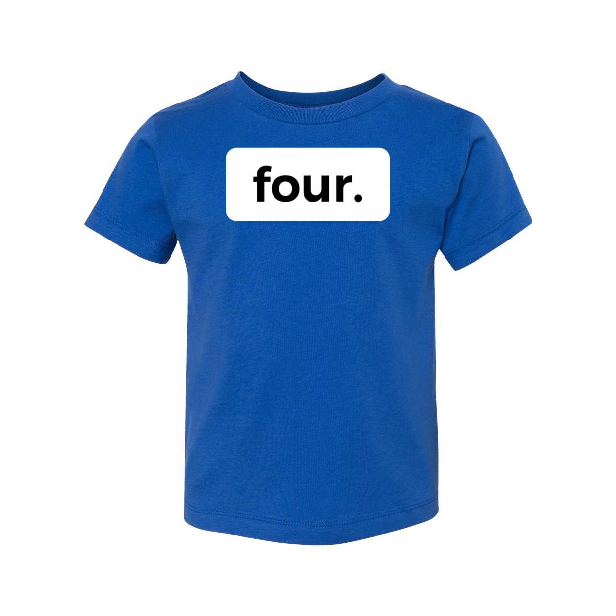 four. FOURTH 4TH birthday tee