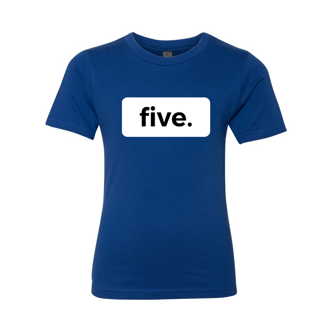 five. FIFTH  5TH birthday tee