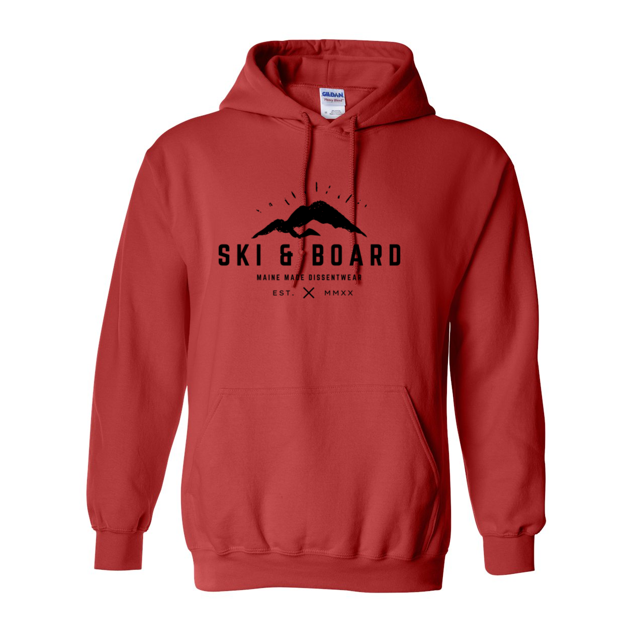 SKI &amp; BOARD BLACK LOGO SWEATSHIRT HOODIE