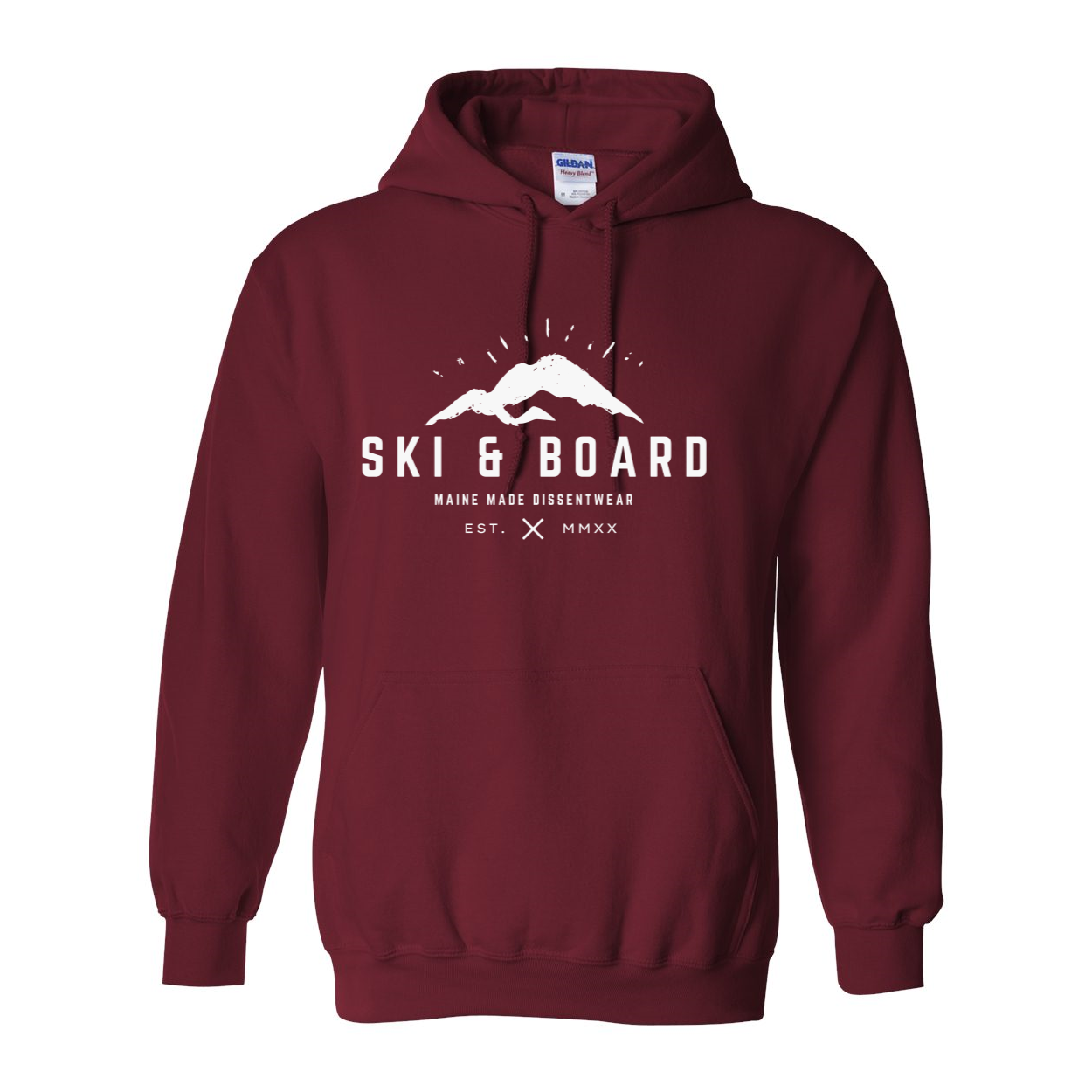 SKI &amp; BOARD WHITE LOGO HOODIE SWEATSHIRT