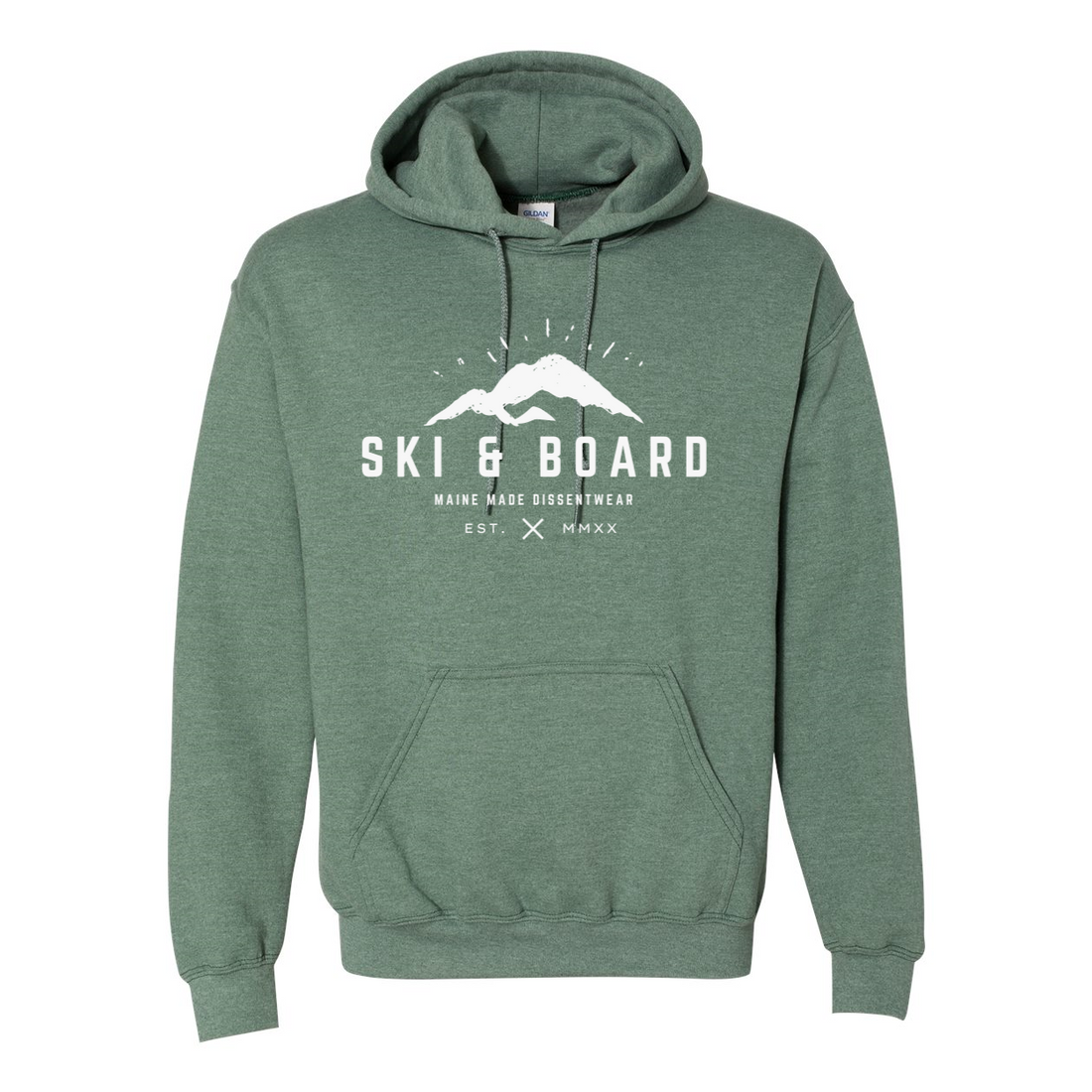 SKI &amp; BOARD WHITE LOGO HOODIE SWEATSHIRT