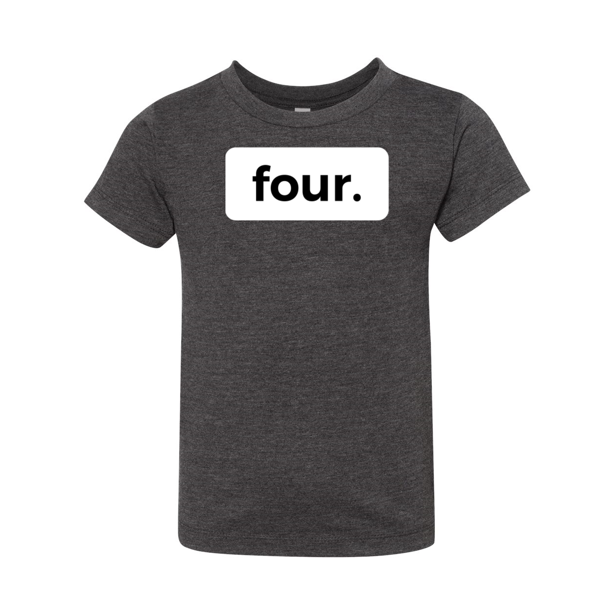 four. FOURTH 4TH birthday tee