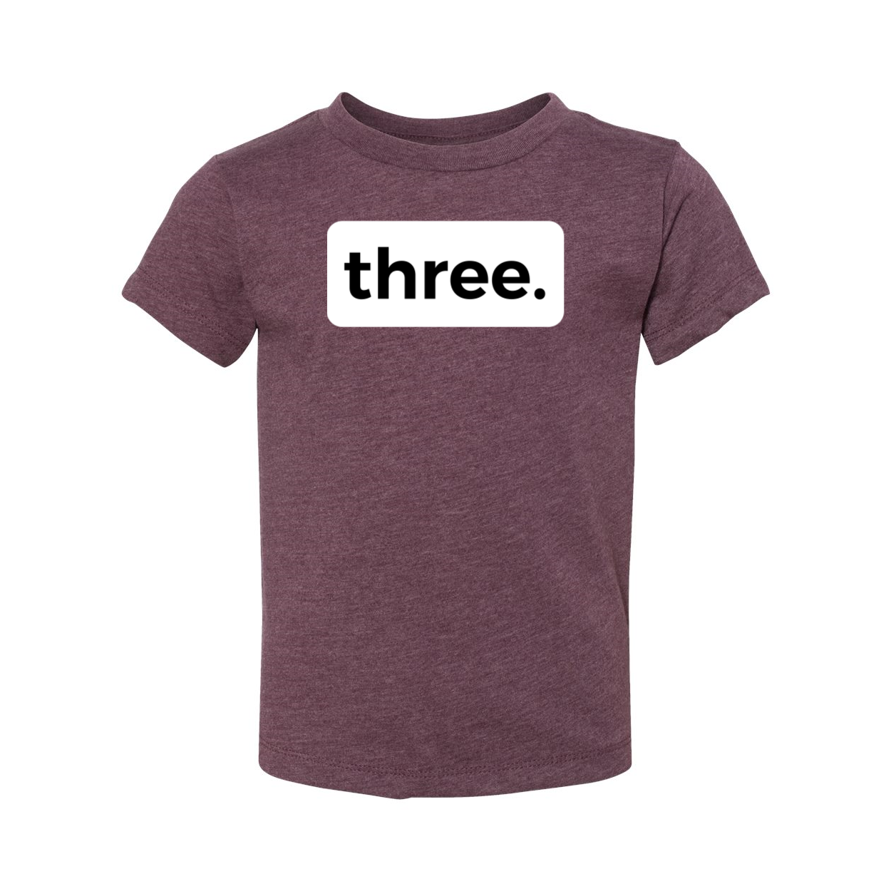 three. 3RD BIRTHDAY T-SHIRT