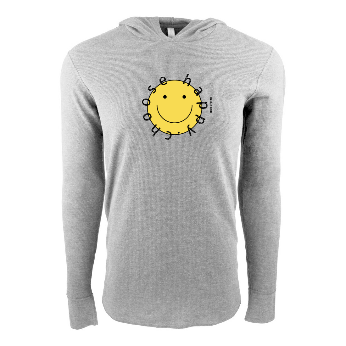 RETRO CHOOSE HAPPY Thermal Hoodie