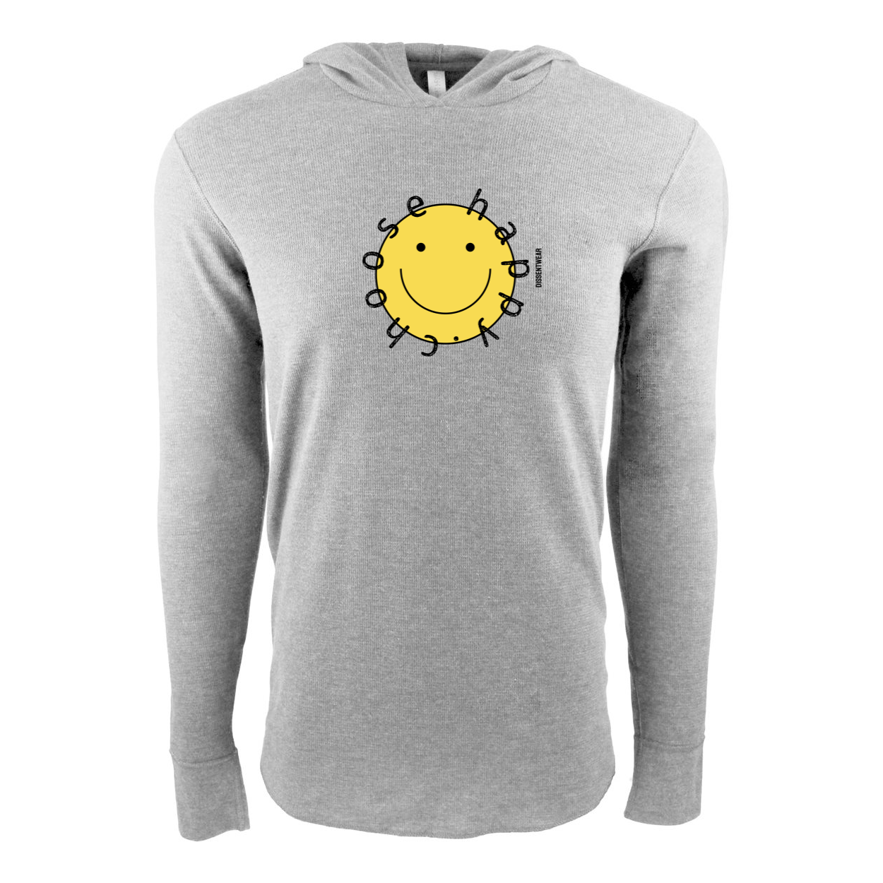 RETRO CHOOSE HAPPY Thermal Hoodie