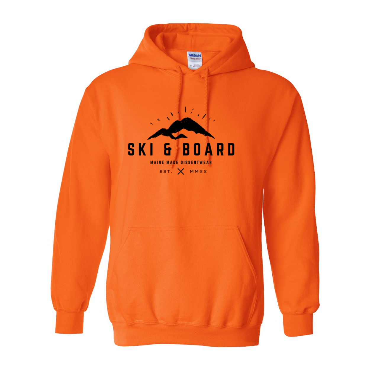 SKI &amp; BOARD BLACK LOGO SWEATSHIRT HOODIE