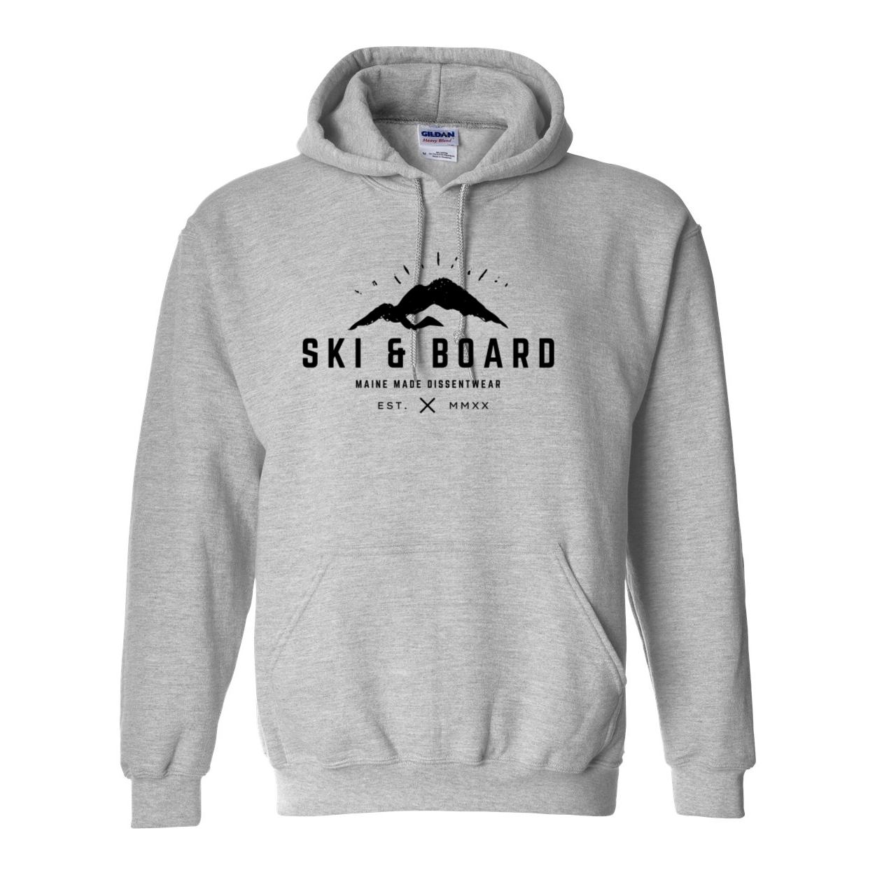 SKI &amp; BOARD BLACK LOGO SWEATSHIRT HOODIE