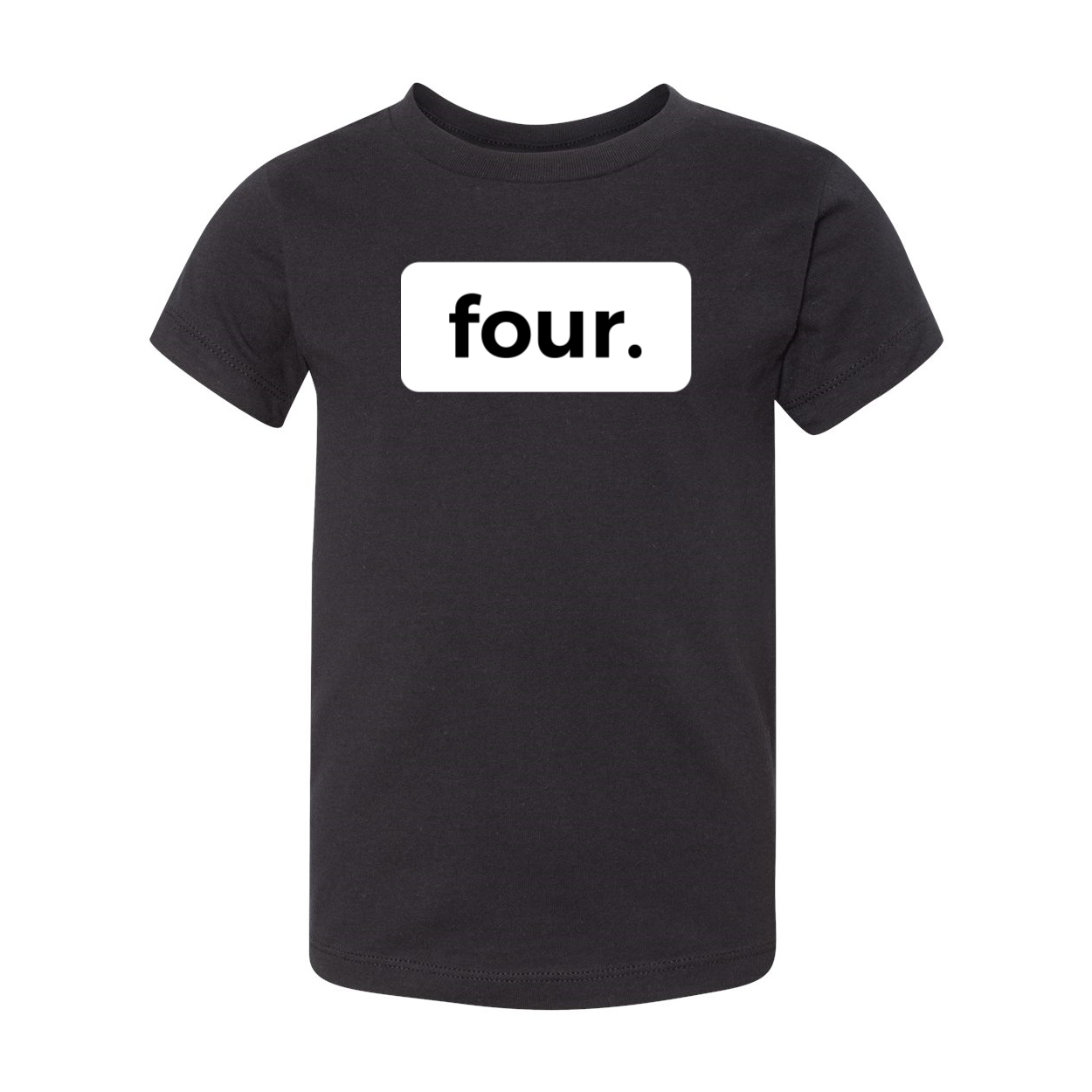 four. FOURTH 4TH birthday tee