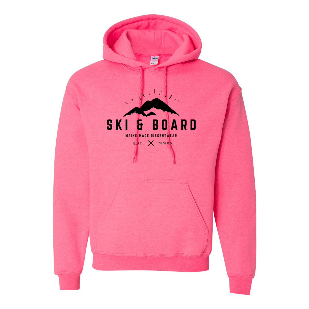 SKI &amp; BOARD BLACK LOGO SWEATSHIRT HOODIE