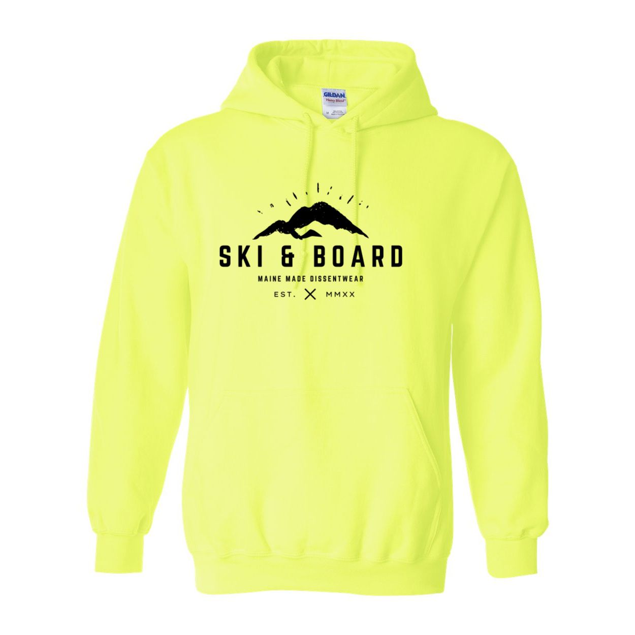 SKI &amp; BOARD BLACK LOGO SWEATSHIRT HOODIE