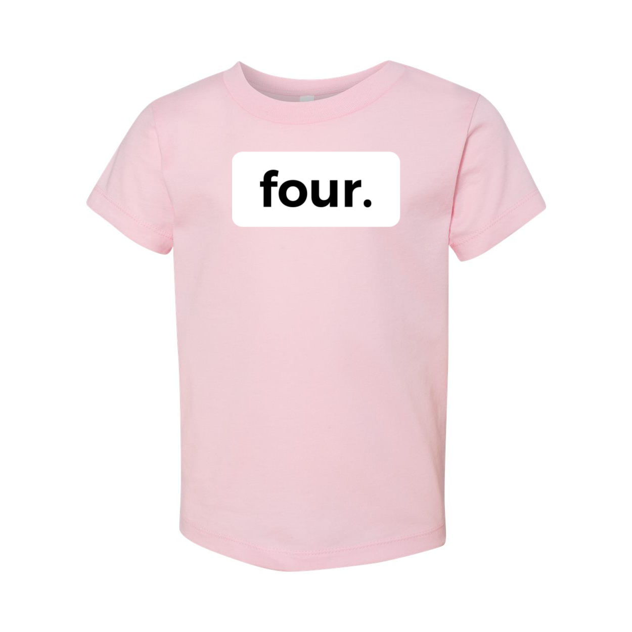 four. FOURTH 4TH birthday tee