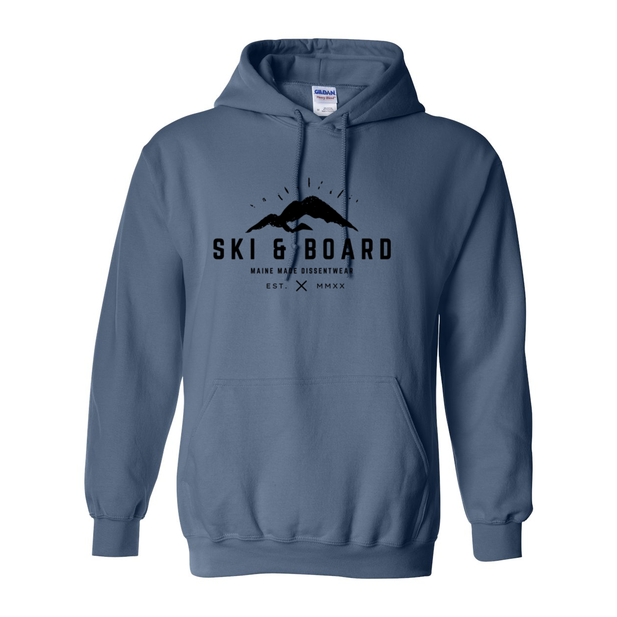 SKI &amp; BOARD BLACK LOGO SWEATSHIRT HOODIE