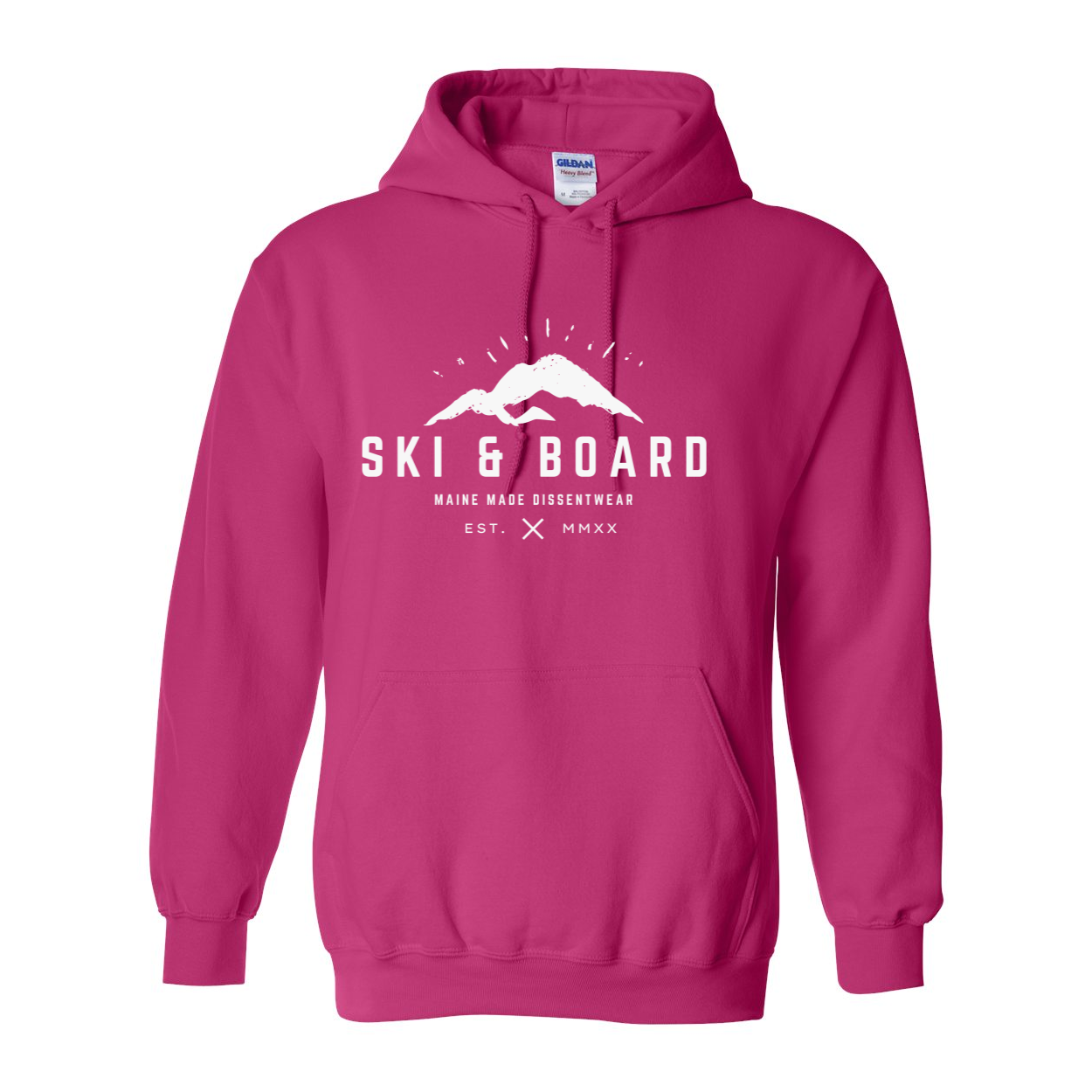 SKI &amp; BOARD WHITE LOGO HOODIE SWEATSHIRT