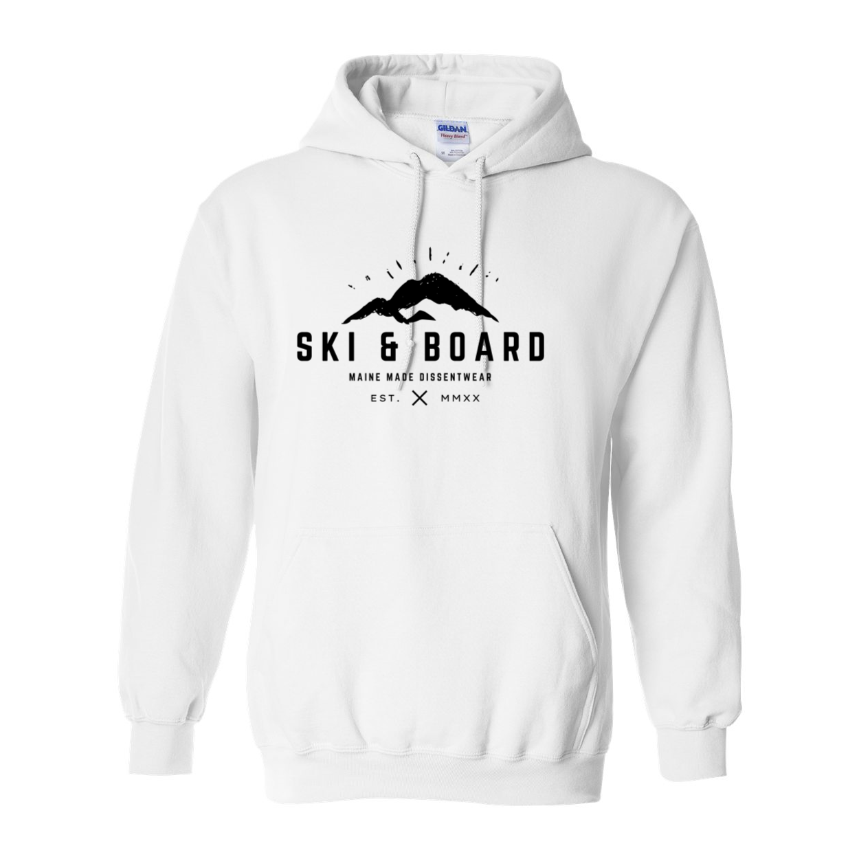 SKI &amp; BOARD BLACK LOGO SWEATSHIRT HOODIE