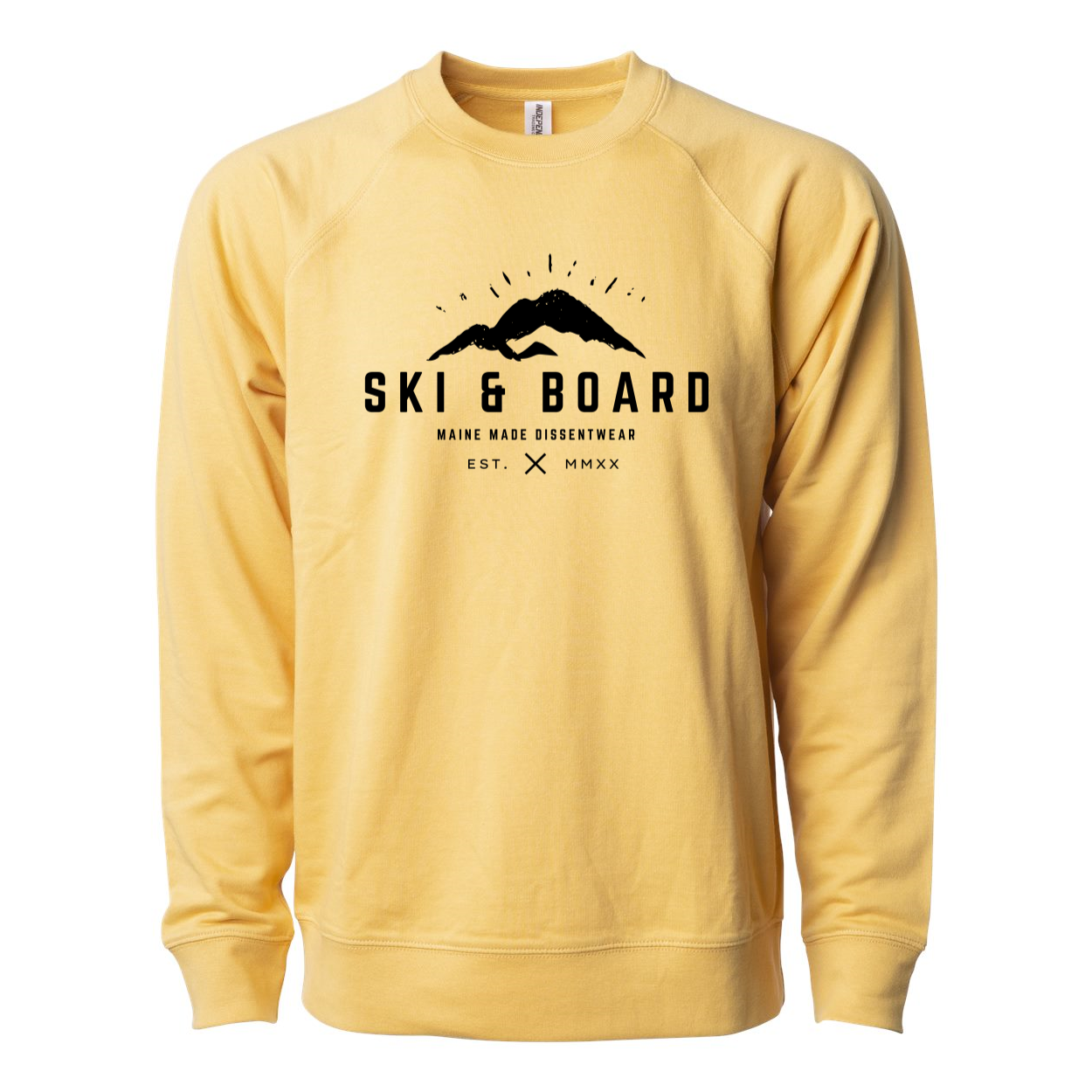 SKI &amp; BOARD  Lightweight Terry Sweatshirt Black Logo