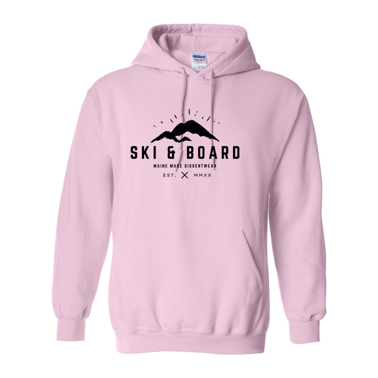 SKI &amp; BOARD BLACK LOGO SWEATSHIRT HOODIE