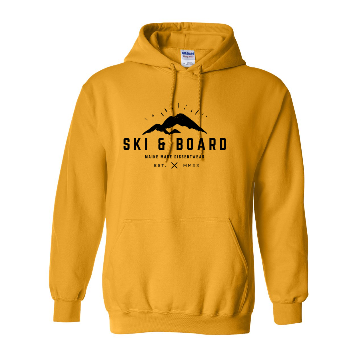 SKI &amp; BOARD BLACK LOGO SWEATSHIRT HOODIE