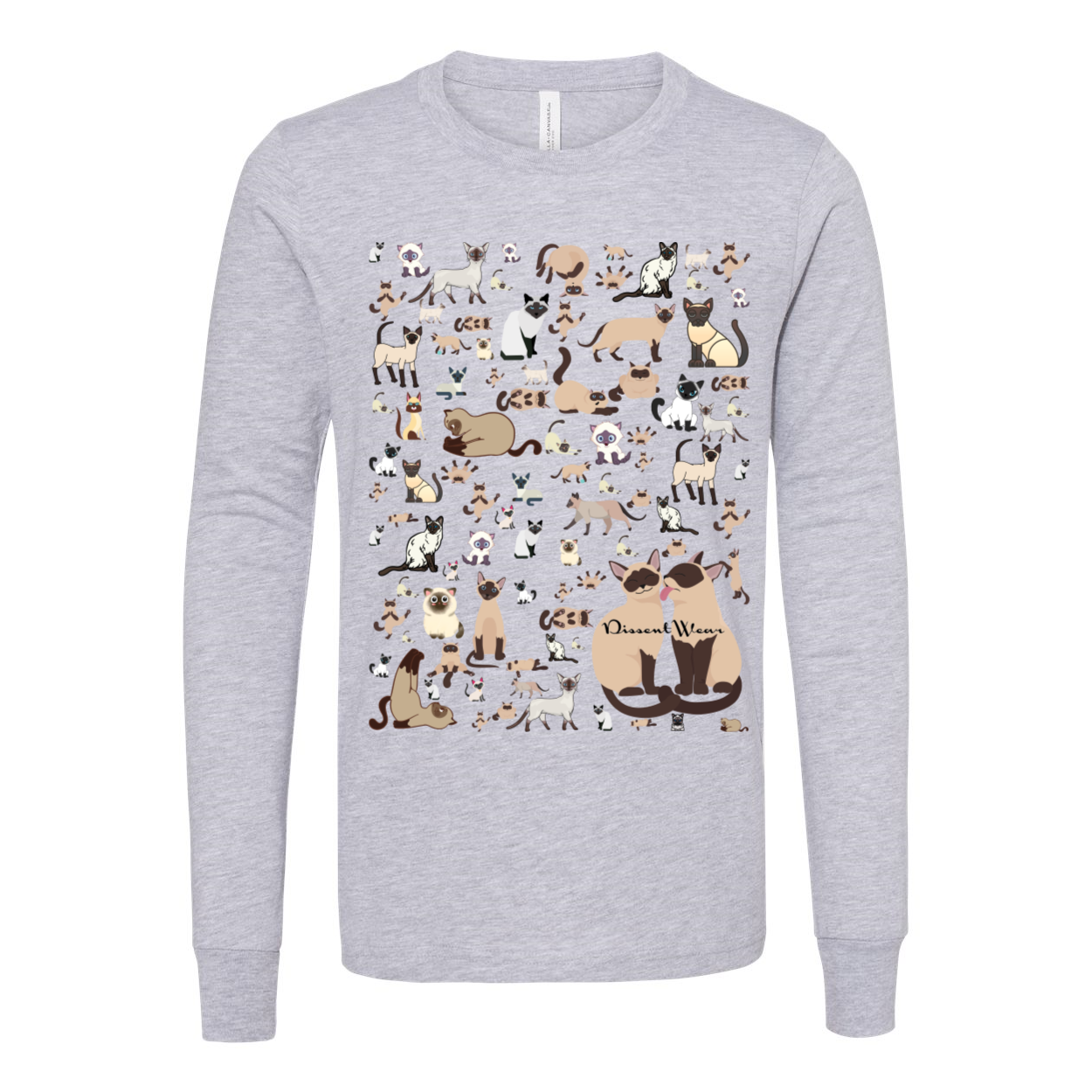 Siamese Cat Youth Jersey Long Sleeve Tee