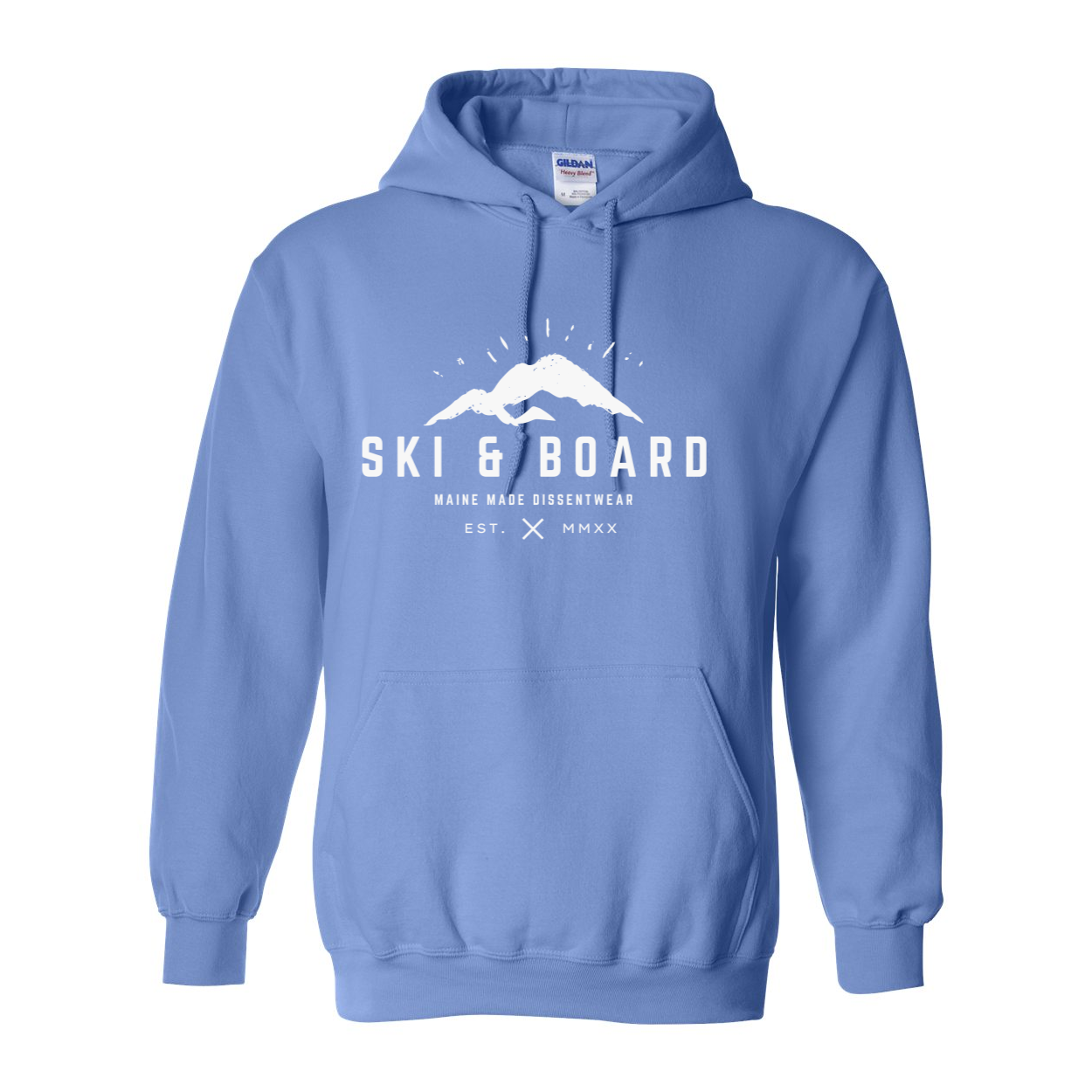 SKI &amp; BOARD WHITE LOGO HOODIE SWEATSHIRT