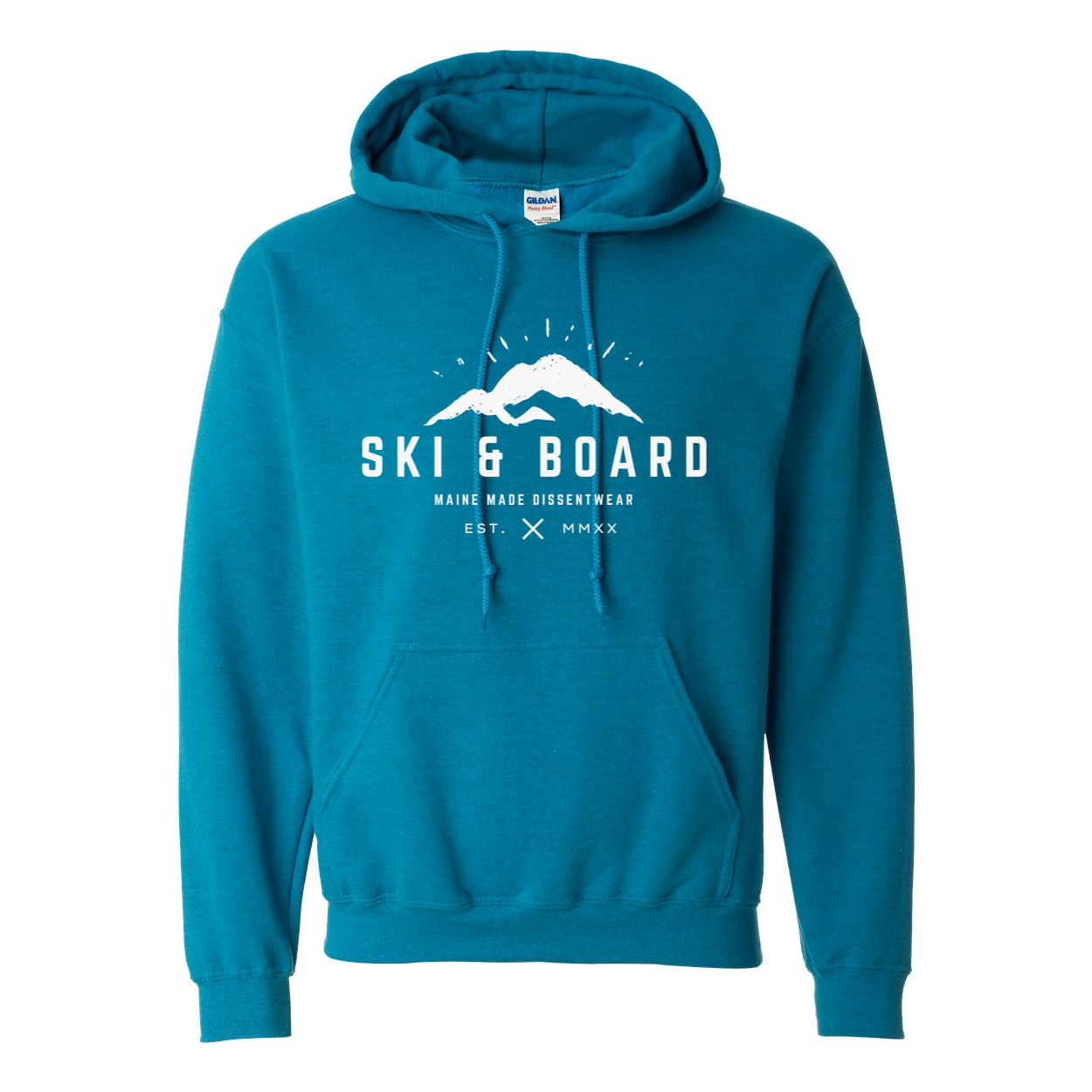 SKI &amp; BOARD WHITE LOGO HOODIE SWEATSHIRT