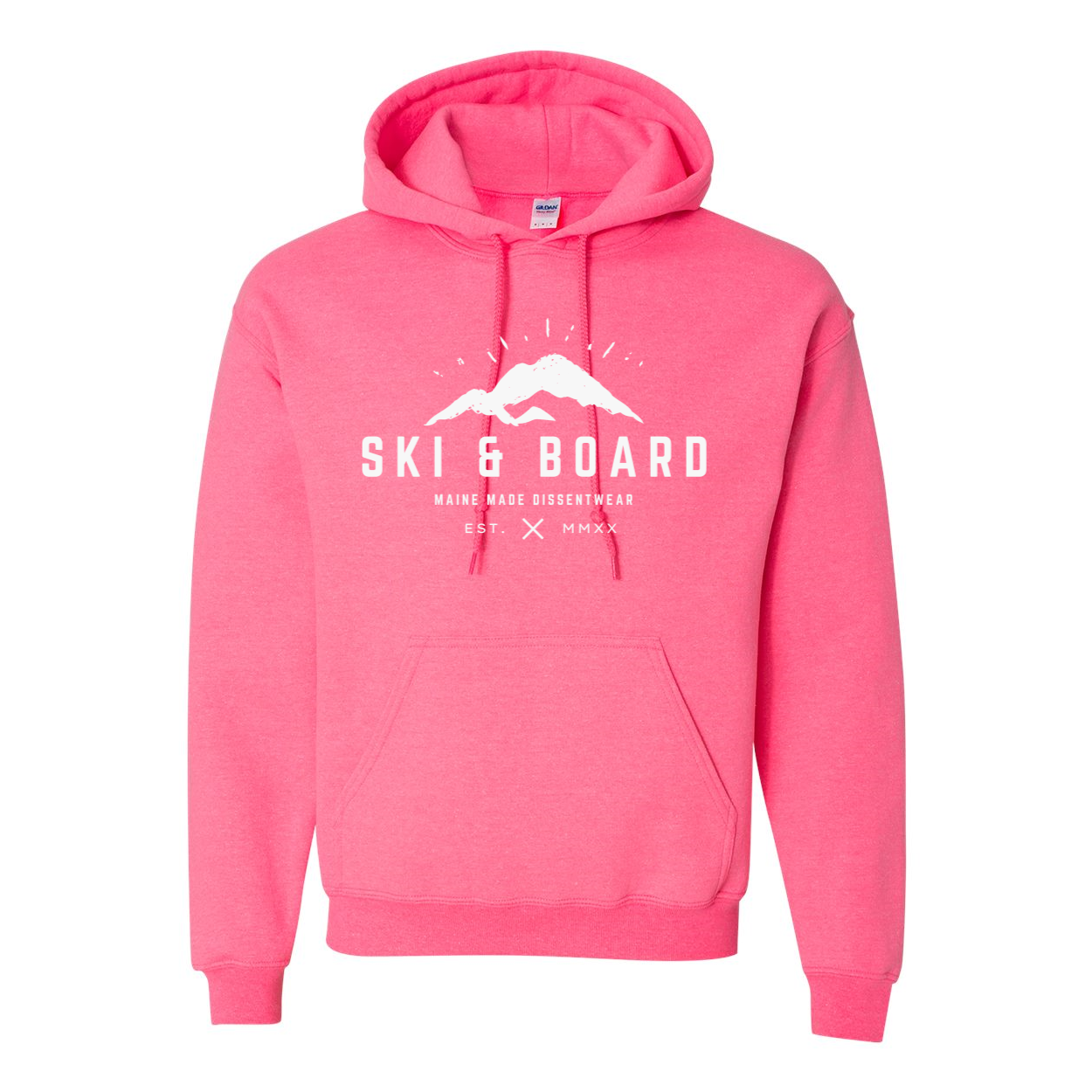 SKI &amp; BOARD WHITE LOGO HOODIE SWEATSHIRT