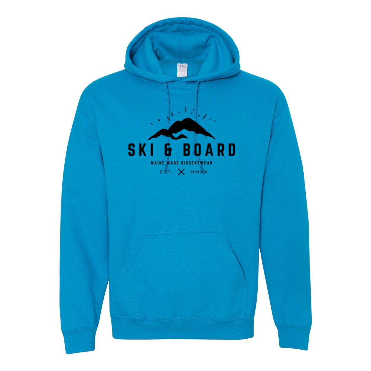 SKI &amp; BOARD BLACK LOGO SWEATSHIRT HOODIE