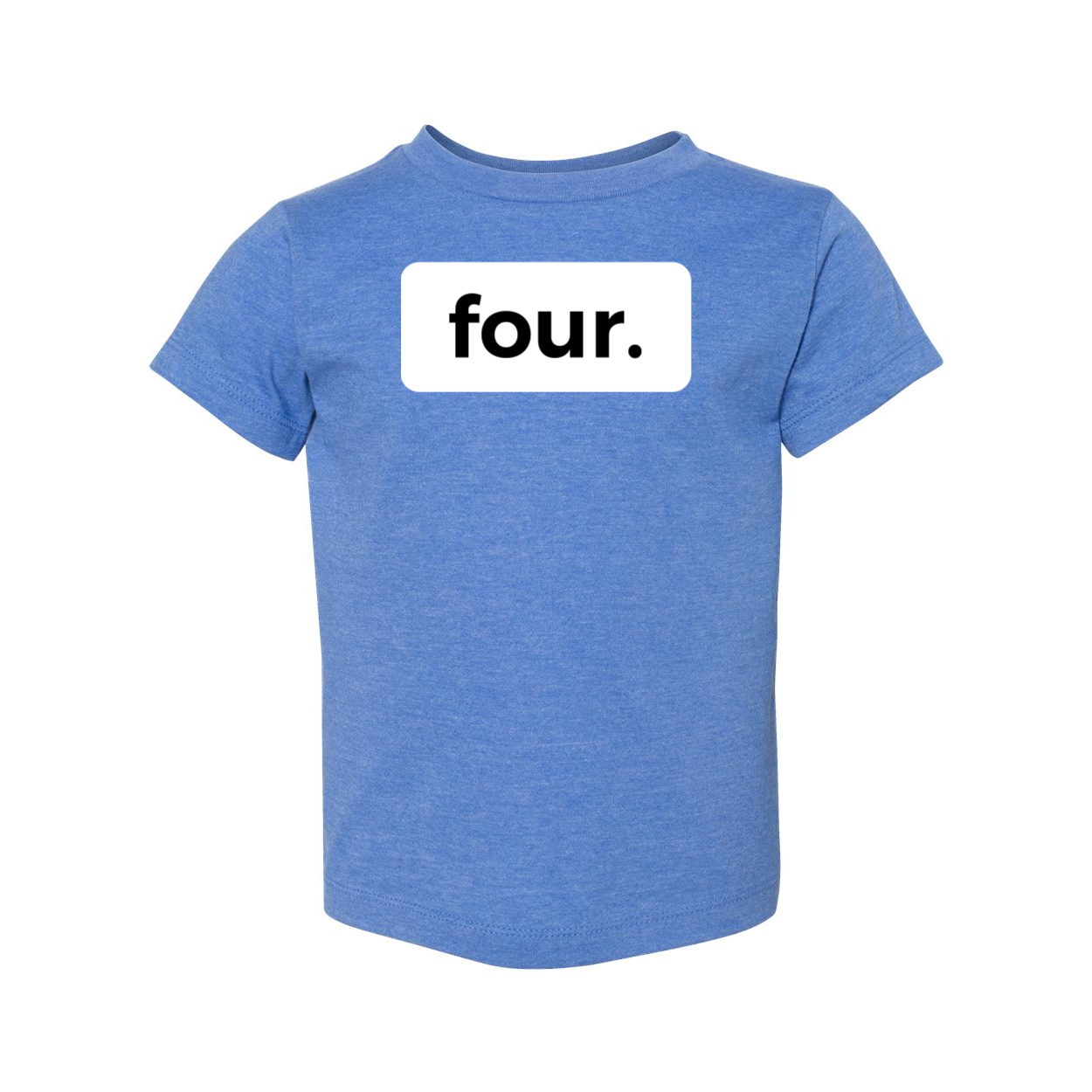 four. FOURTH 4TH birthday tee