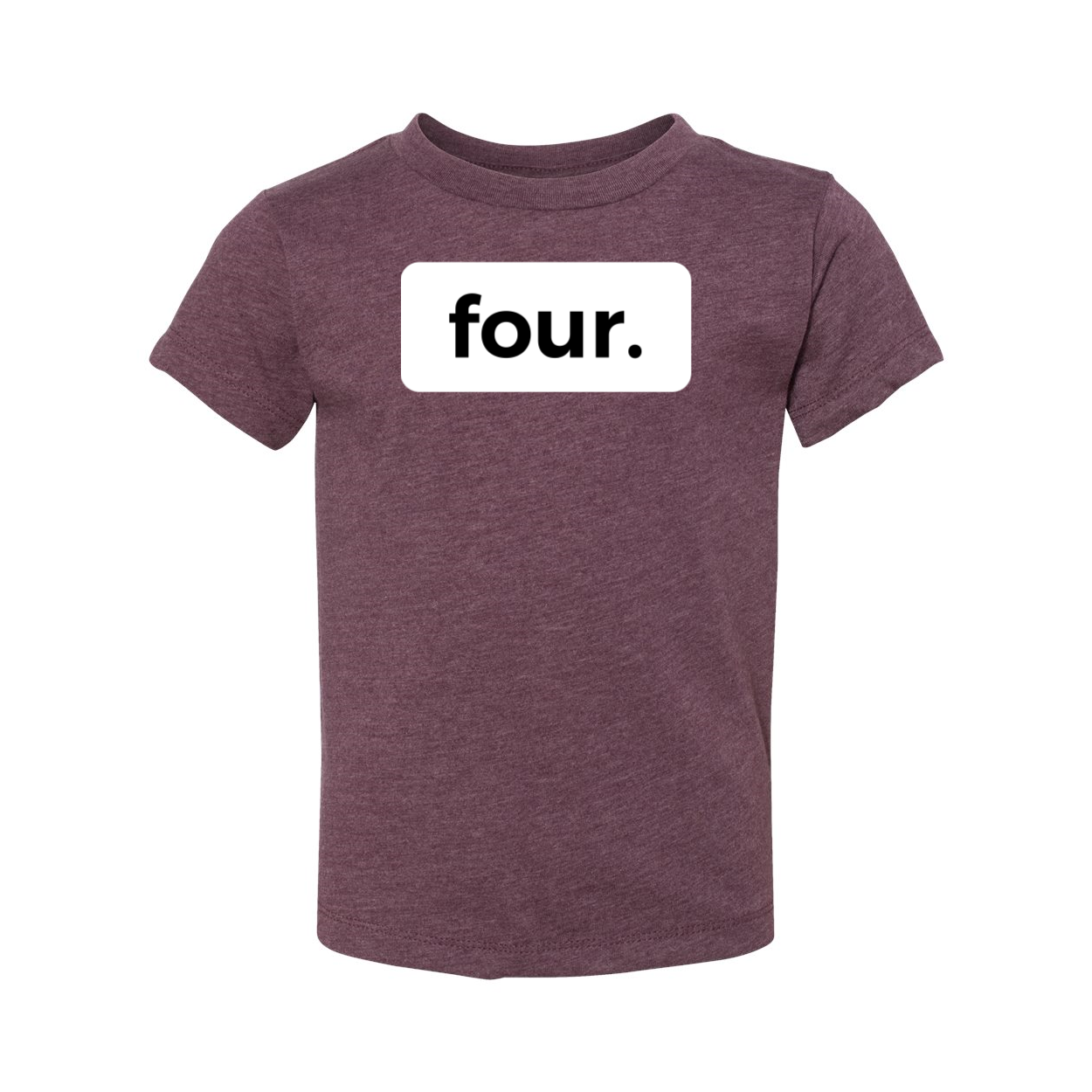 four. FOURTH 4TH birthday tee