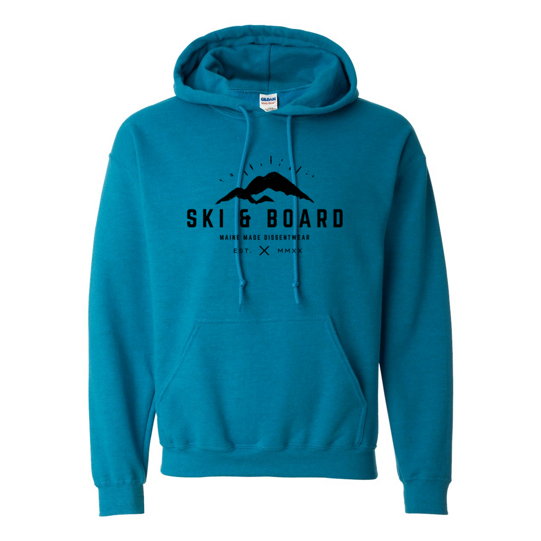 SKI & BOARD BLACK LOGO SWEATSHIRT HOODIE
