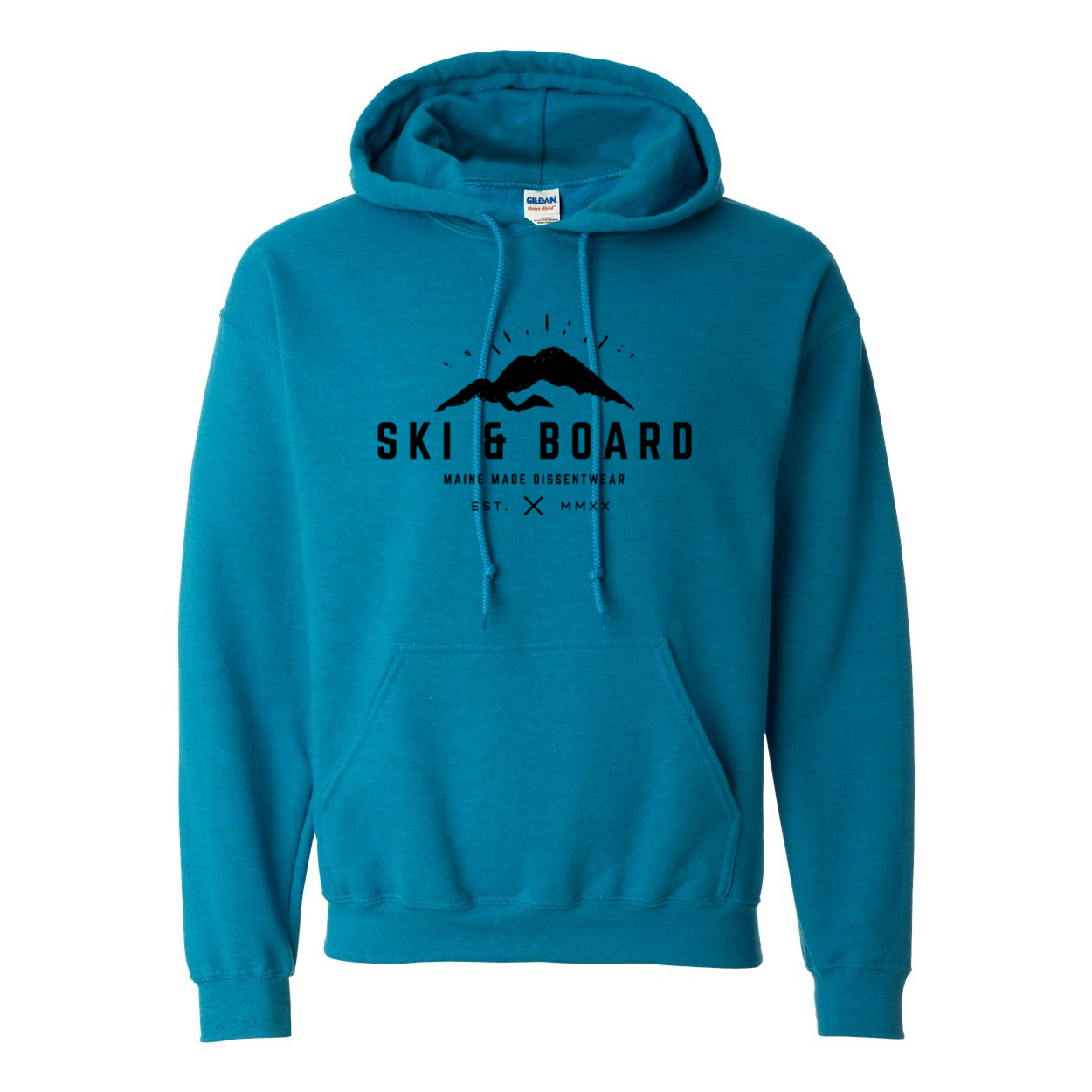 SKI &amp; BOARD BLACK LOGO SWEATSHIRT HOODIE