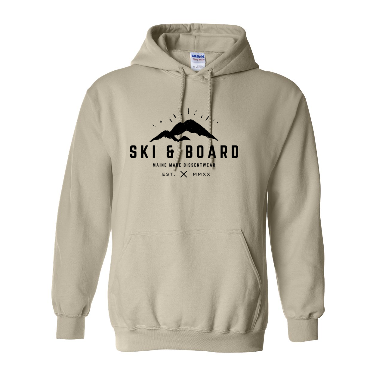 SKI &amp; BOARD BLACK LOGO SWEATSHIRT HOODIE