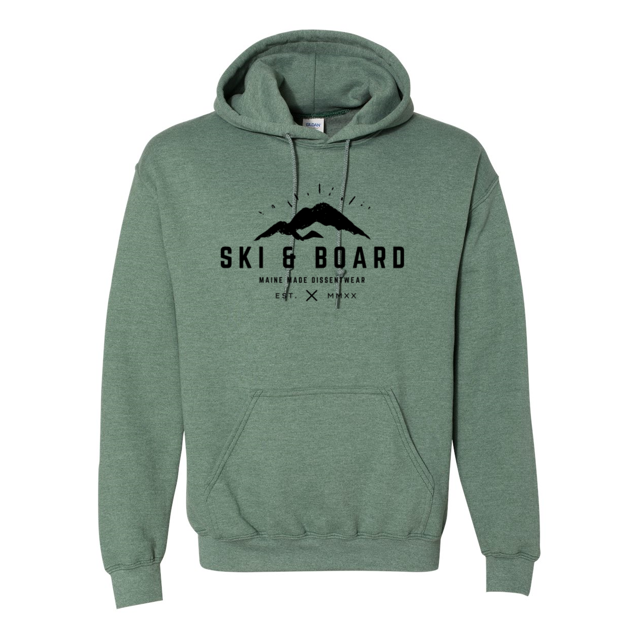 SKI &amp; BOARD BLACK LOGO SWEATSHIRT HOODIE