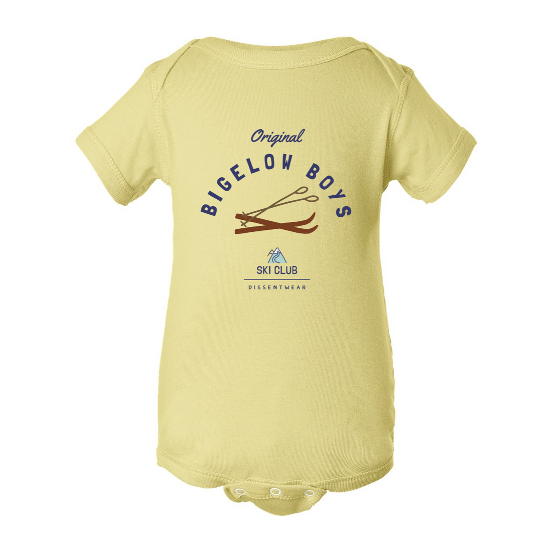 ORIGINAL BIGELOW BOYS SKI CLUB INFANT ONESIE