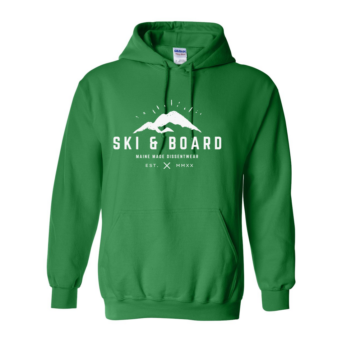 SKI & BOARD WHITE LOGO HOODIE SWEATSHIRT