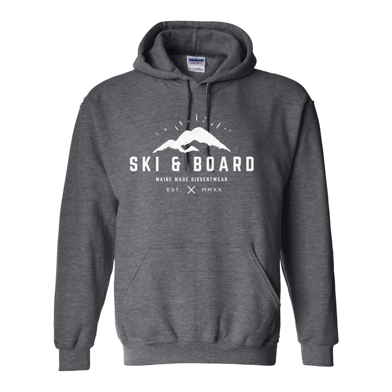 SKI &amp; BOARD WHITE LOGO HOODIE SWEATSHIRT