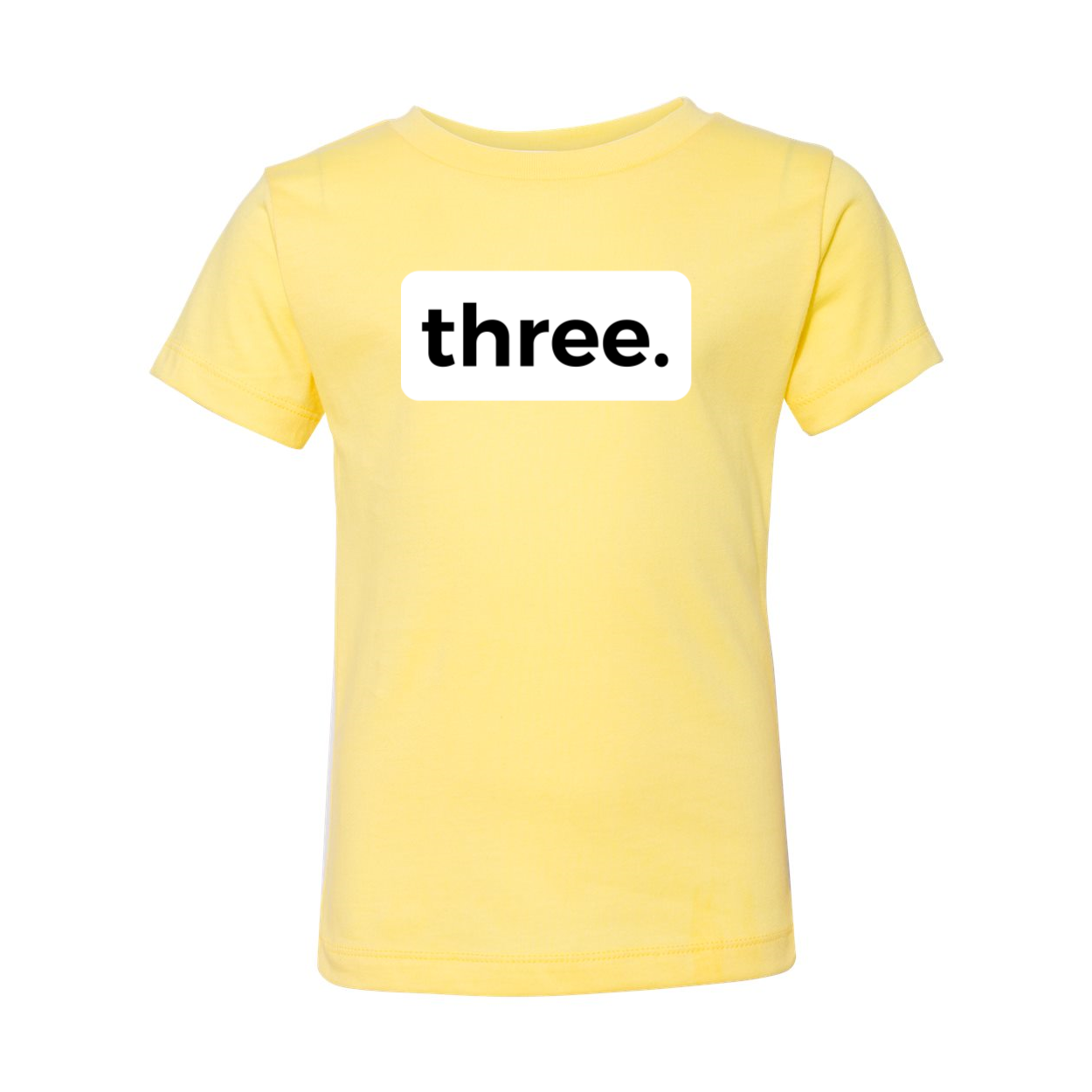 three. 3RD BIRTHDAY T-SHIRT