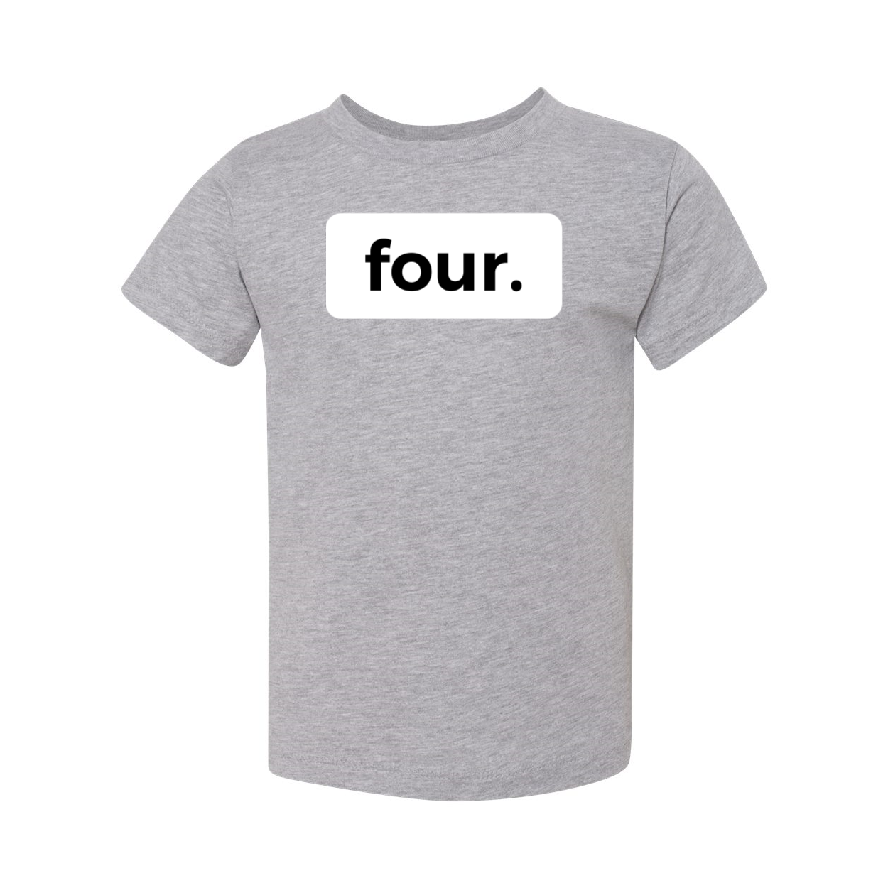 four. FOURTH 4TH birthday tee