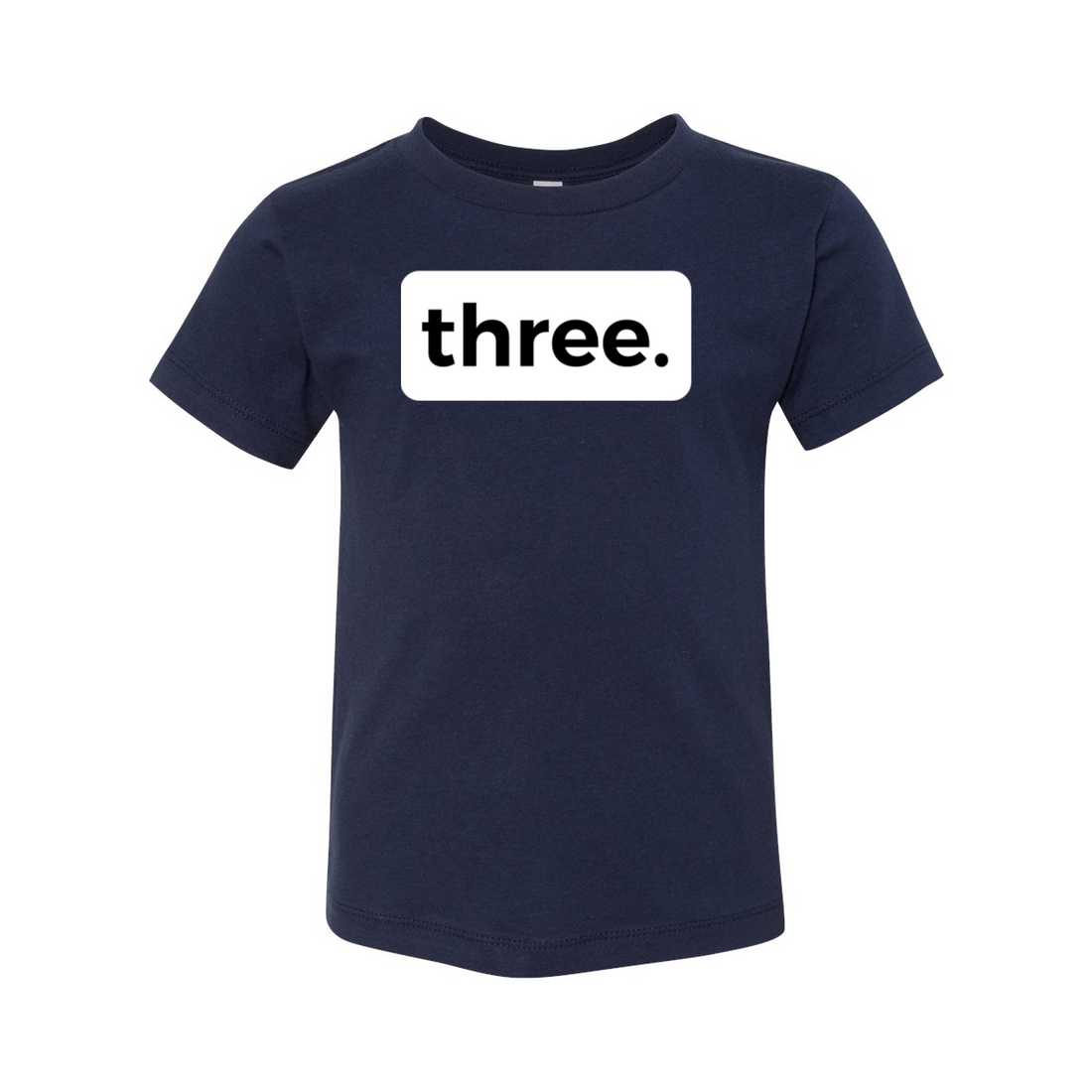 three. 3RD BIRTHDAY T-SHIRT