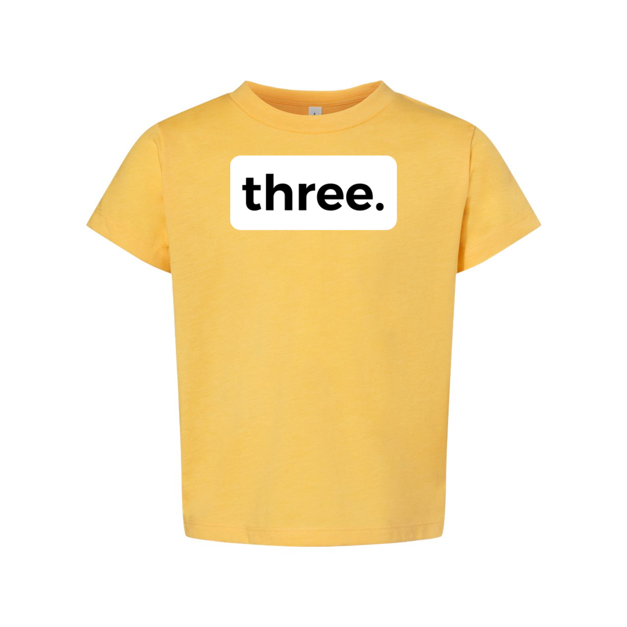 three. 3RD BIRTHDAY T-SHIRT