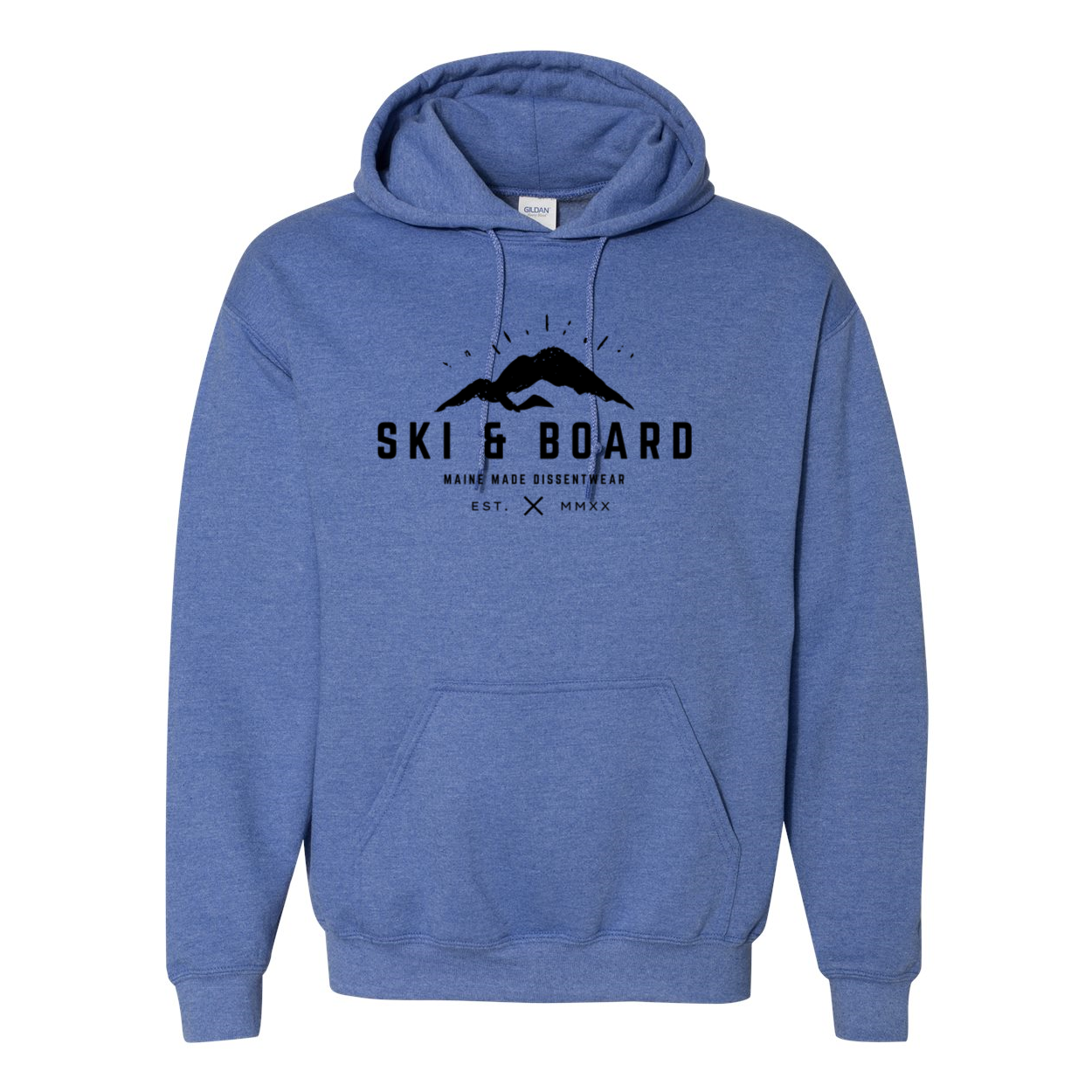 SKI &amp; BOARD BLACK LOGO SWEATSHIRT HOODIE