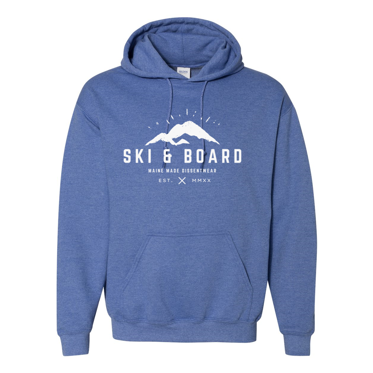 SKI &amp; BOARD WHITE LOGO HOODIE SWEATSHIRT