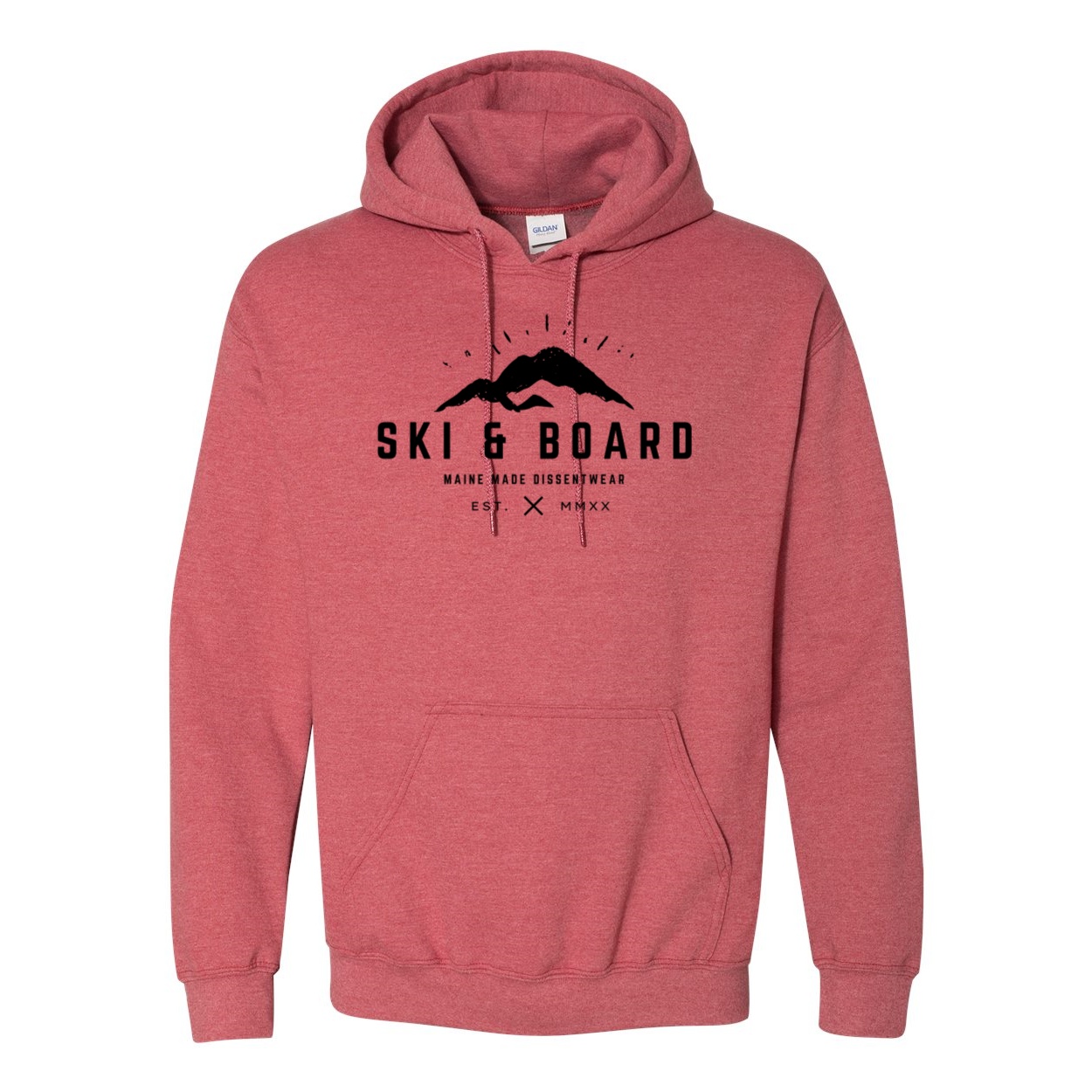 SKI &amp; BOARD BLACK LOGO SWEATSHIRT HOODIE